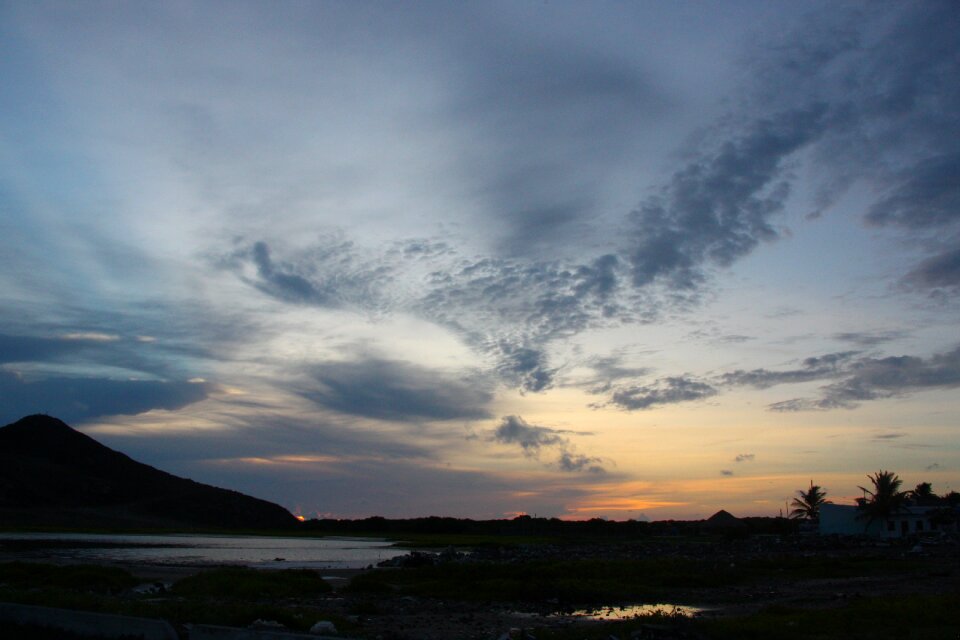 Sky panoramic sunset
