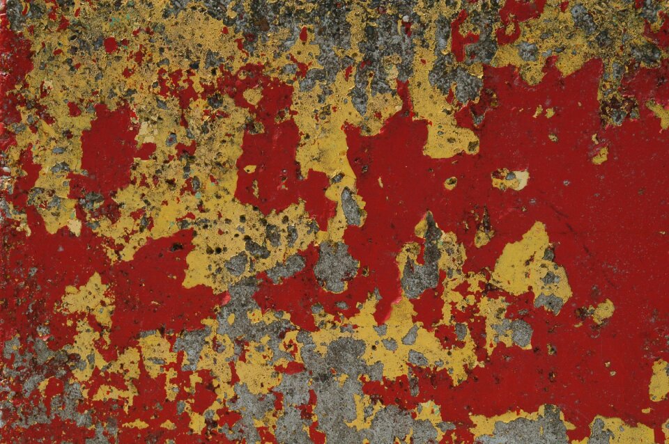 Yellow concrete paint