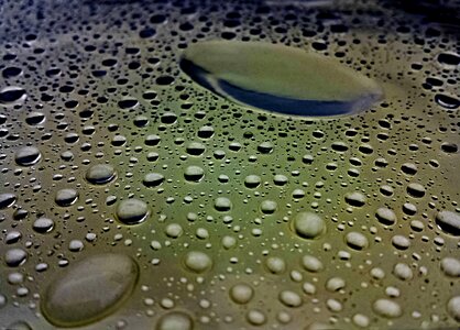 Droplet reflection rain drops
