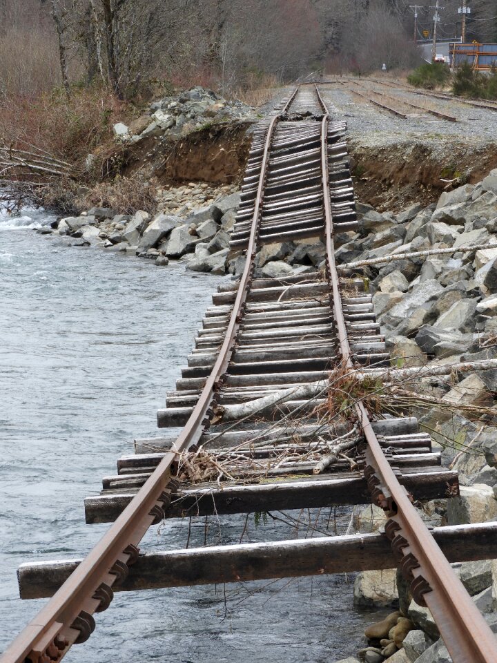 River washed out twisted