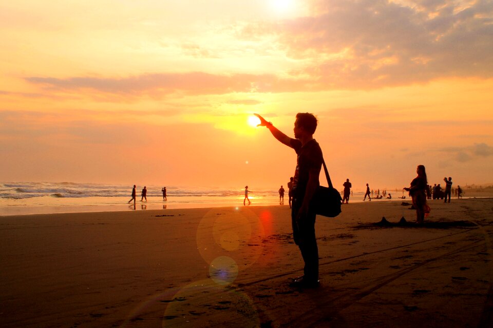 Sunset indonesian nature