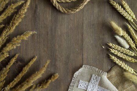 Burlap wood rustic
