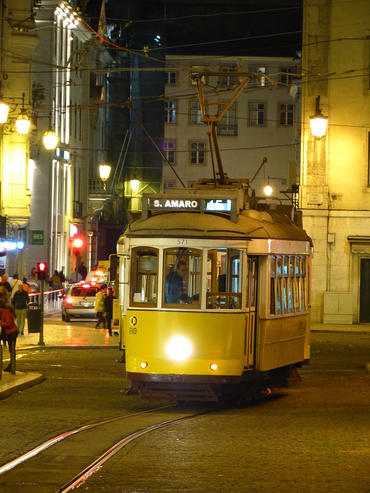 Transporting night at night portugal