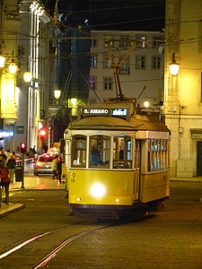 Transporting night at night portugal