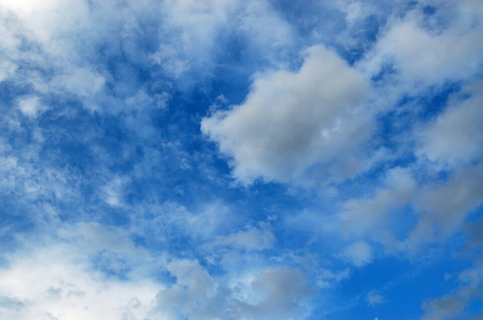 Summer fluffy cloudscape