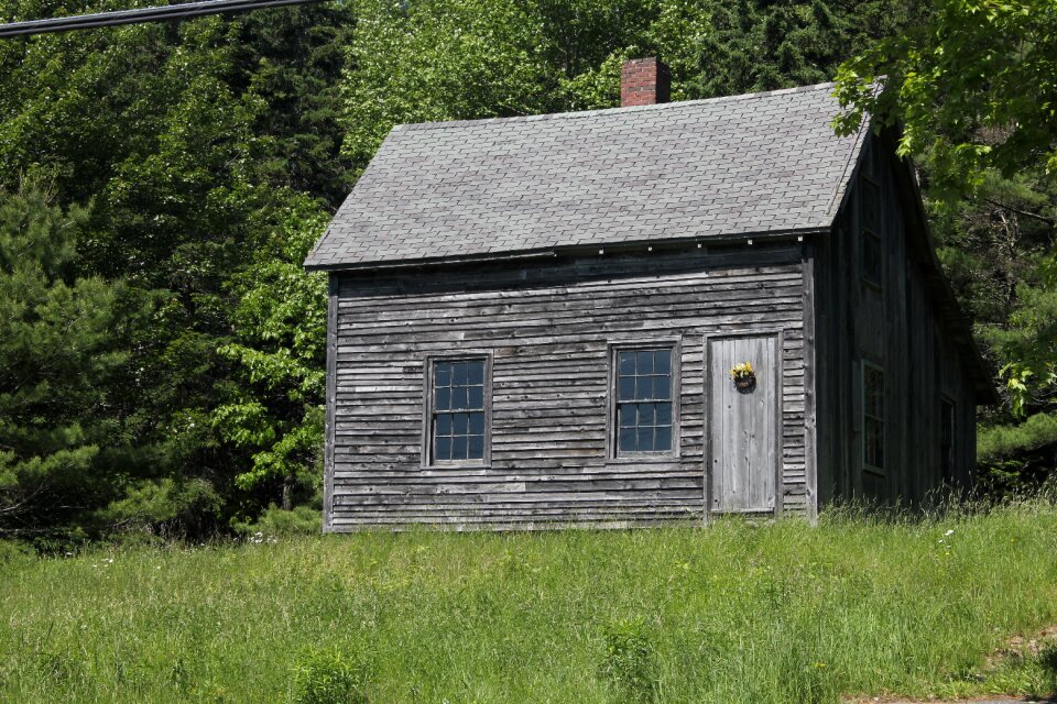 Wooden grass rural photo