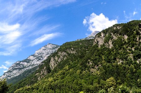 Sky panorama mountain