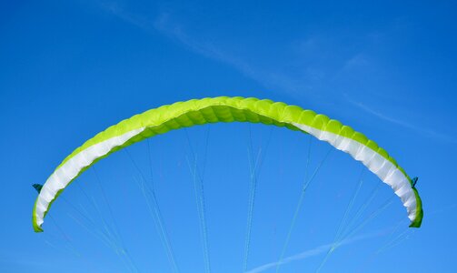 Swollen sail in the wind sailing fly veil steals photo