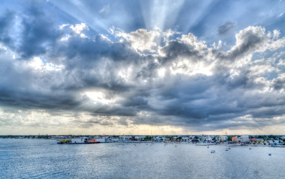 Panoramic sky nature photo