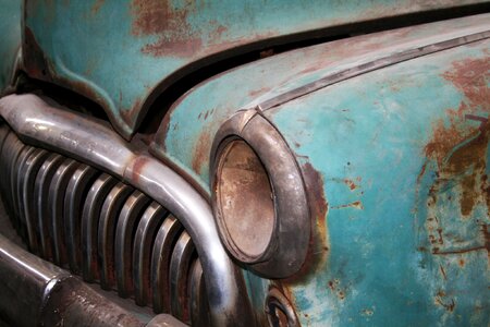 Antique car rust photo
