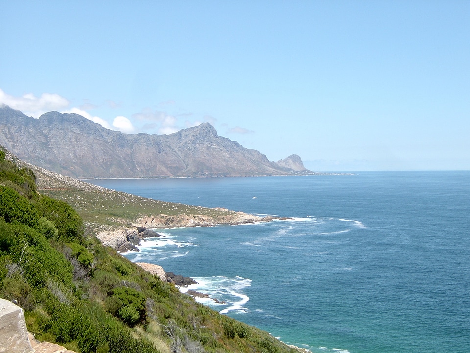 Ocean shore scenic photo