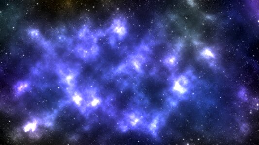 Constellation nebula blue galaxy