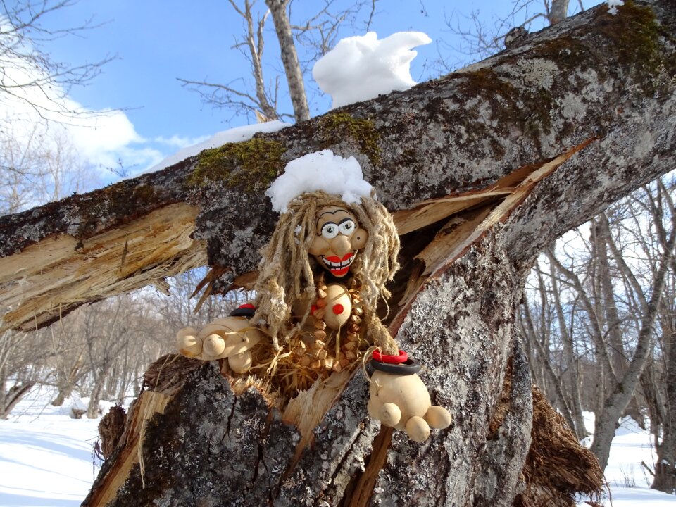 Aboriginal wooden toy girl