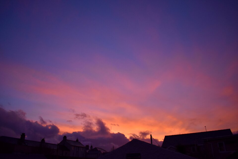 Sky dusk fair weather
