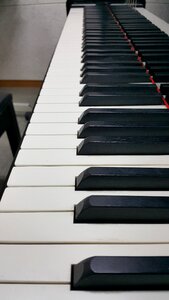 Ebony synthesizer keyboard