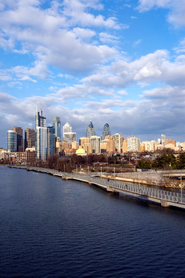 Panoramic skyline philadelphia