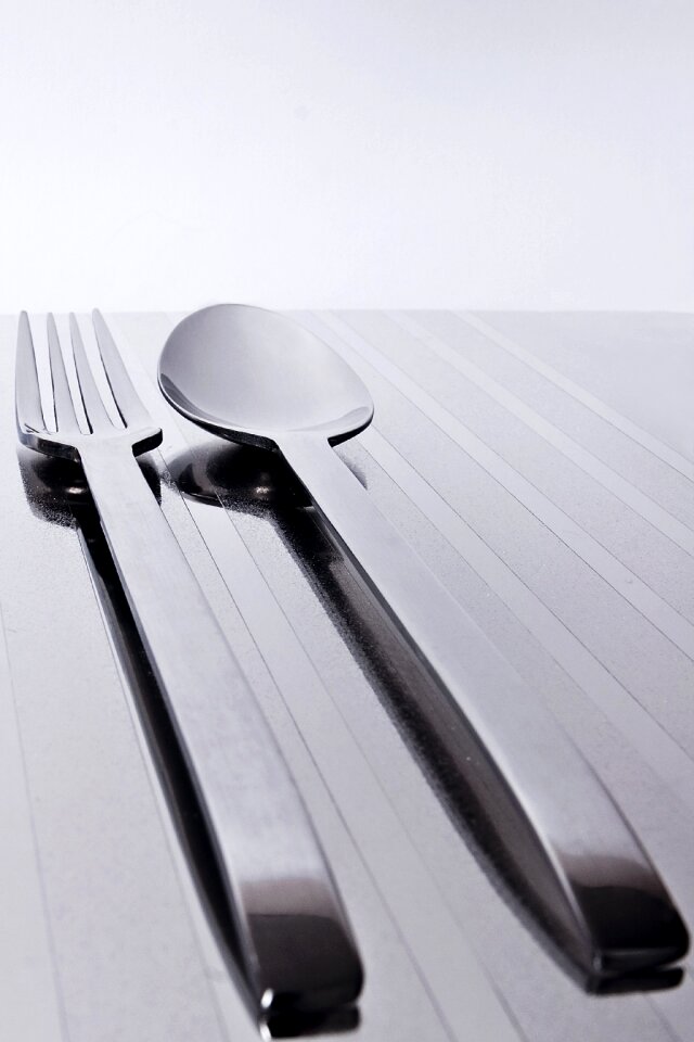 Silver breakfast table