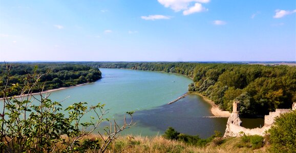 Danube panoramic sky