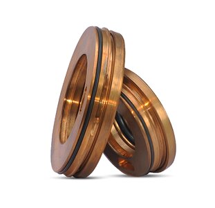 Disjunct steel brass