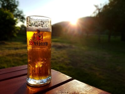 Alcohol refreshment czech beer photo