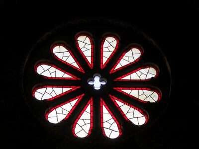 Stained glass religion photo