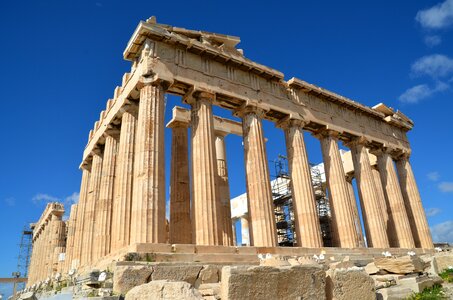 Acropolis architecture columnar photo