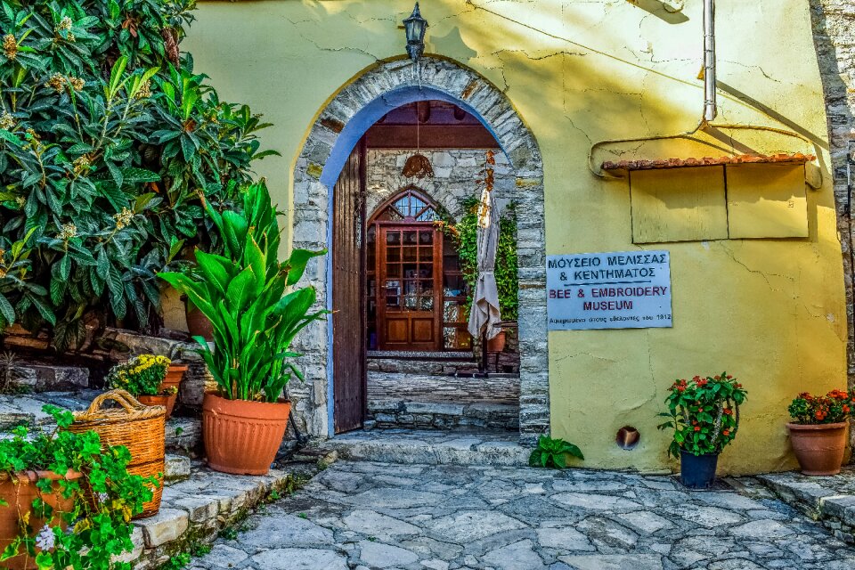 Entrance village stone