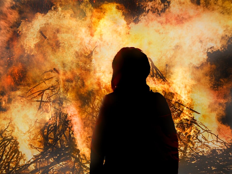 Flame blaze burn