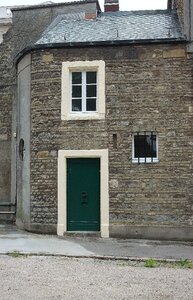 Door brick window photo