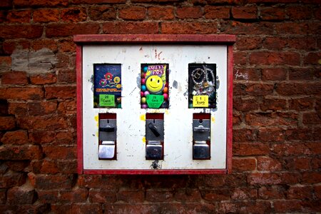 Old chewing gum machines
