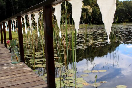 Outdoors reflection lake photo