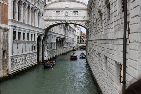 Channel gondola italy