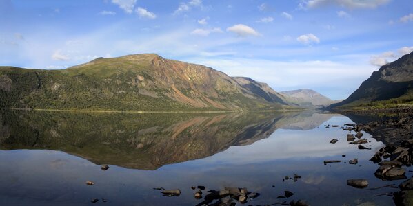 No one panoramic lake photo