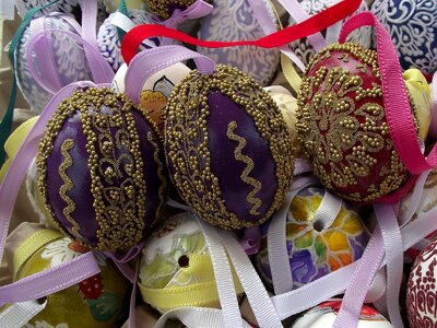 Easter holidays handicraft ornaments photo