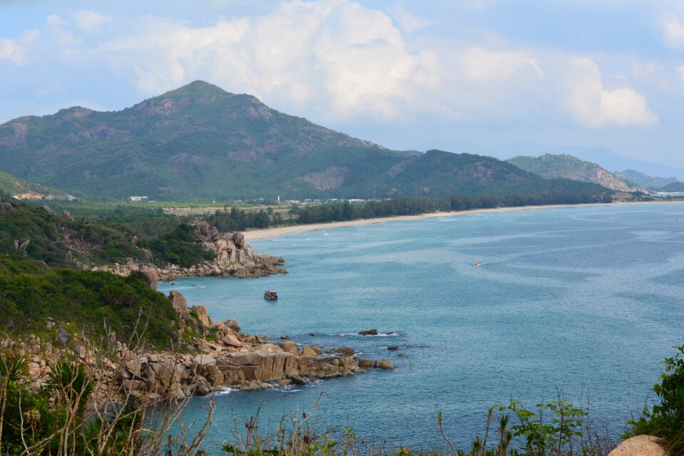 Landscape seashore bay
