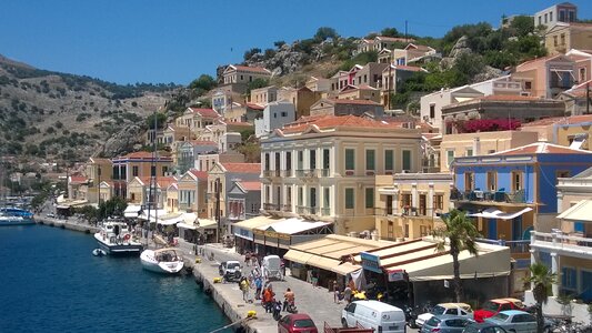Sea panoramic greece photo