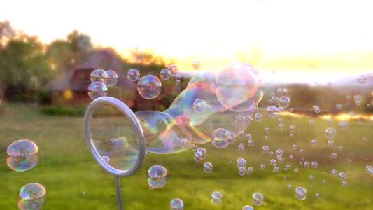 Beautiful color bubble photo