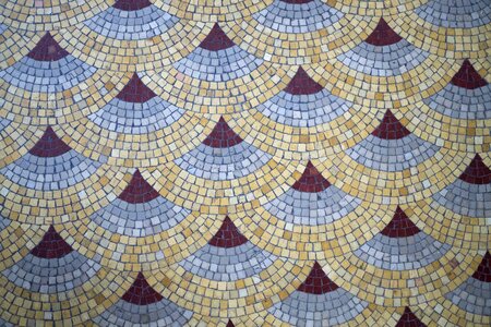 Mosaic geometric tile photo