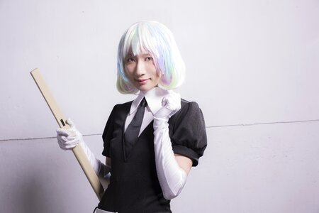 Cosplay attractive smile