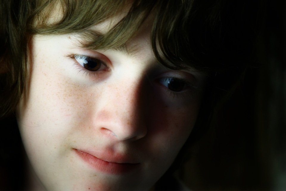 Eyes think reflective look