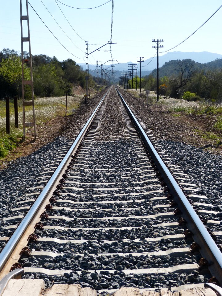 Train perspective rail