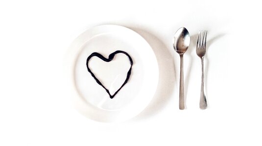 Tableware cutlery love photo