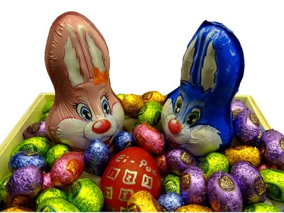 Food easter egg basket