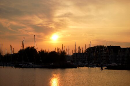 Sunset water dawn