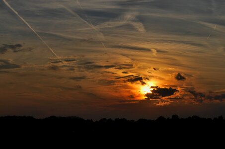 Dawn landscape sky photo