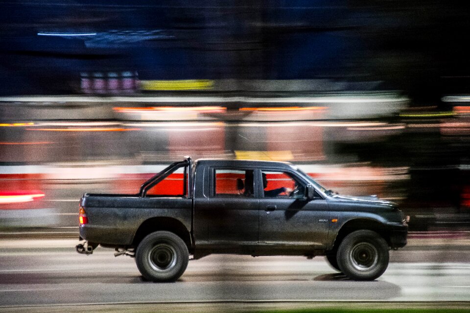 Fast action vehicle photo
