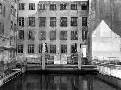 Street monochrome concentration camp