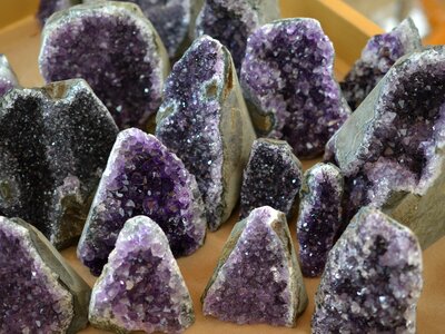 Purple stone semi-precious stone