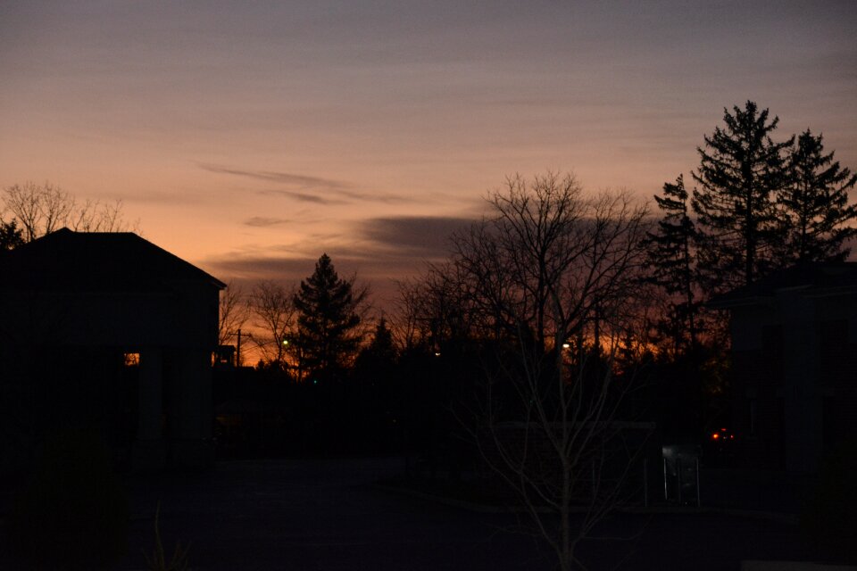 Nature morning sunrise just beginning black sunrise