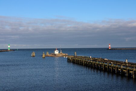 Pier coast sky
